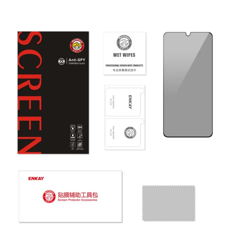 ENKAY HAT PRINCE For Samsung Galaxy A15 4G / 5G Anti-Spy Full Glue Screen Protector Full Coverage