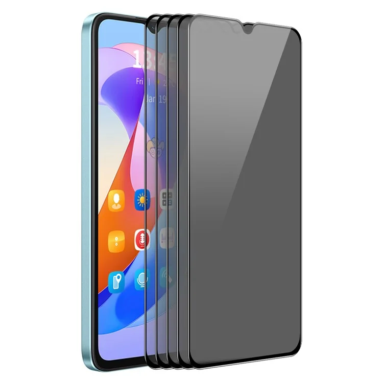 ENKAY HAT PRINCE 5Pcs Para Samsung Galaxy A24 4G (162.1 x 77.6 x 8.3mm) Protetor de tela com antiespionagem Full Screen