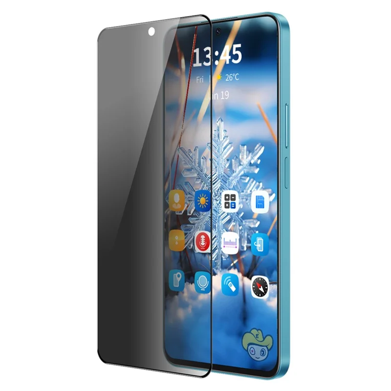 Enkay Hat Prince Para Xiaomi 14 Protetor de Tela Anti-peep Printing Silk Printing High Aluminium-silicon Glass Film