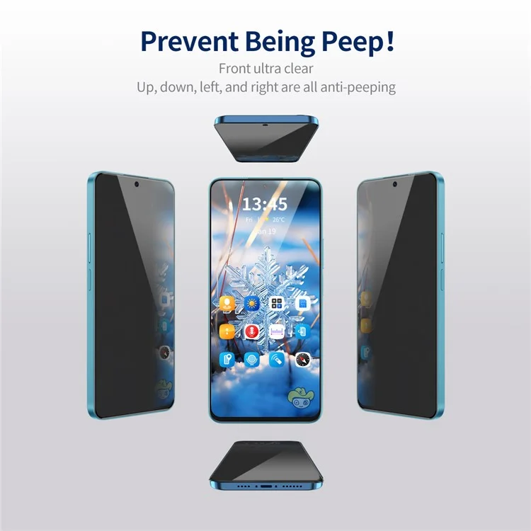 ENKAY HAT PRINCE For Samsung Galaxy F54 5G / M54 5G Anti-spy Silk Printing Film HD Clear Screen Protector