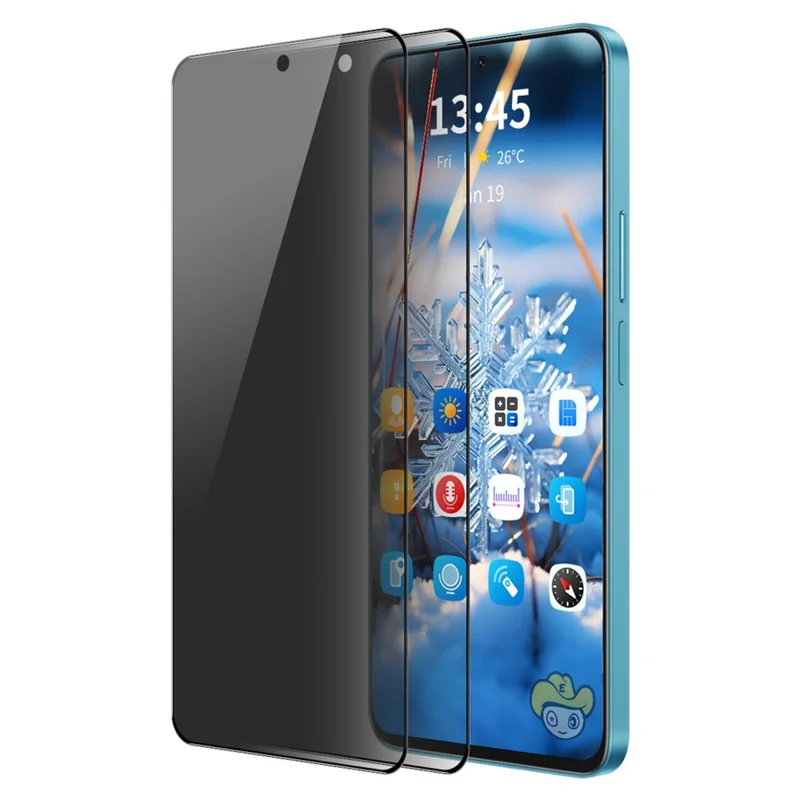 ENKAY HAT PRINCE 2Pcs For Samsung Galaxy S23 FE Film Anti-Spy Silk Printing Screen Protector