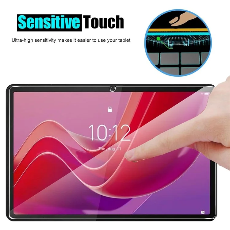 2Piezas Para Lenovo Tab M11 / Xiaoxin Pad 11 2024 Protector de Pantalla de Vidrio Templado 2.5D Película de Pantalla de Tableta