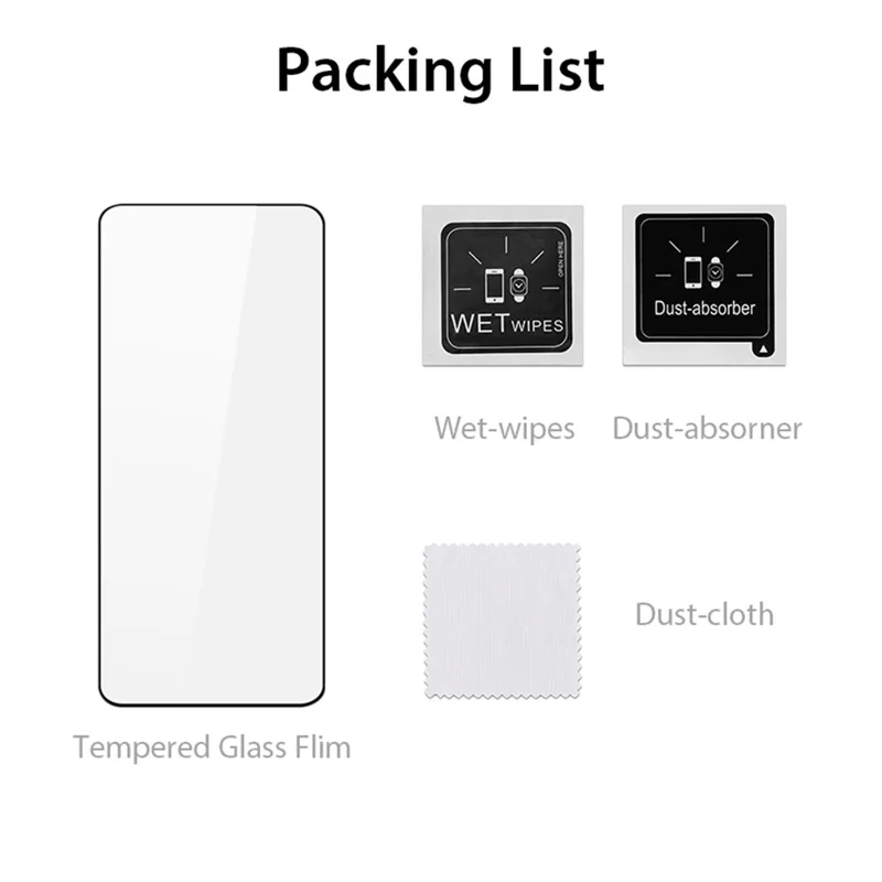 DUX DUCIS For Oppo Reno11 F 5G Medium Alumina Glass Film 0.3mm Ultra Thin 2.5D Screen Protector (9D)