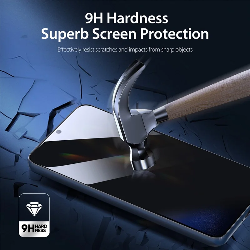 DUX DUCIS For Samsung Galaxy S23+ 2.5D 0.33mm Anti-spy Screen Protector High Aluminum-Silicon Glass Film