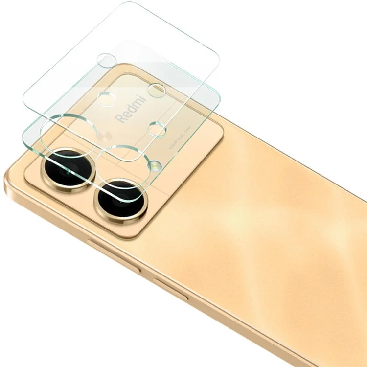 IMAK Pour Xiaomi Redmi Note 13R Pro 5G Film de Protection de Lentille Transparente Intégrée Protecteur de Lentille de Caméra avec Capuchon de Lentille