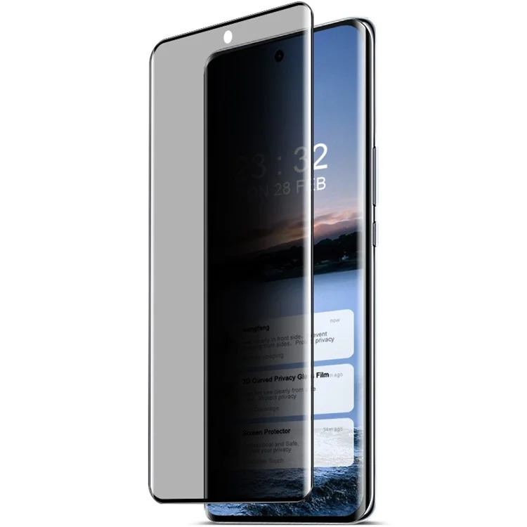 IMAK For Honor X50 Pro 5G Anti-Spy Privacy Screen Protector 3D Curved Tempered Glass Film