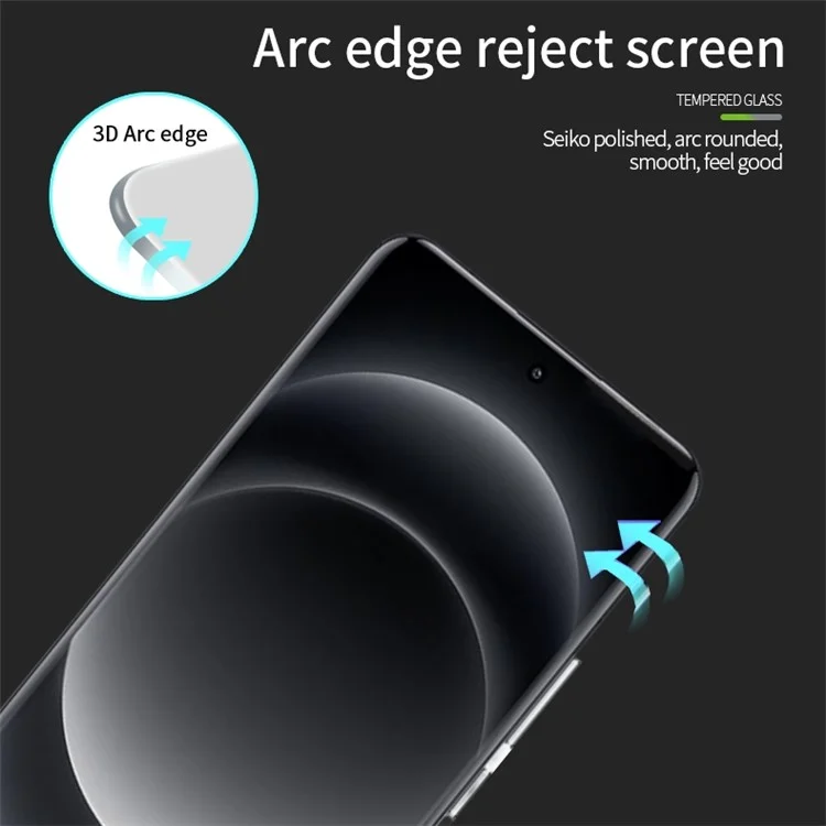 MOFI Para Xiaomi 14 Ultra 3D Curved Hot Bending Screen Protector Tempered Glass Full Glue Film