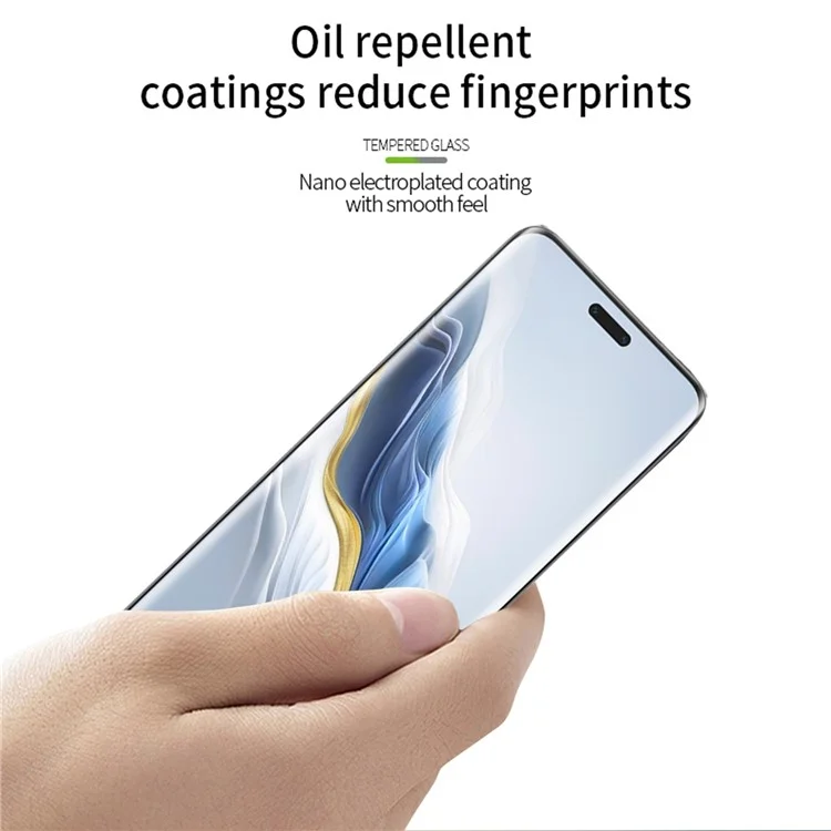 MOFI For Honor Magic6 Pro 5G 3D Curved Screen Protector Hot Bending Anti-explosion Tempered Glass Film