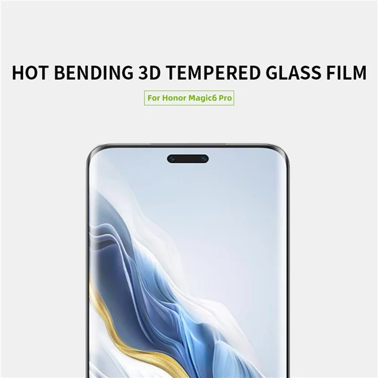 MOFI For Honor Magic6 Pro 5G 3D Curved Screen Protector Hot Bending Anti-explosion Tempered Glass Film