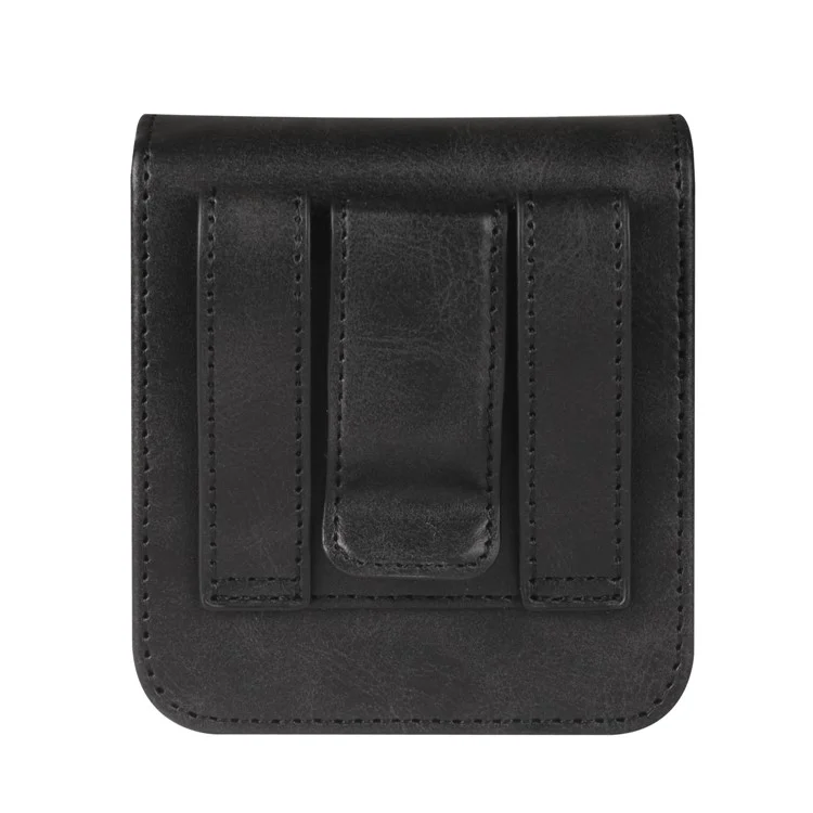 Phone Belt Bag for Universal Folding Cell Phones Magnetic Waist Pouch with Card Slots - Black