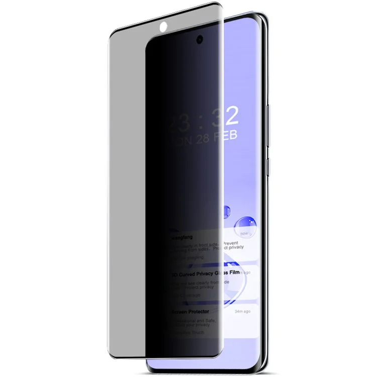 IMAK Für Honor X50 Pro 5G Temperierter Glasschriftenschutz Anti-Spy Burved Phone Screen Film