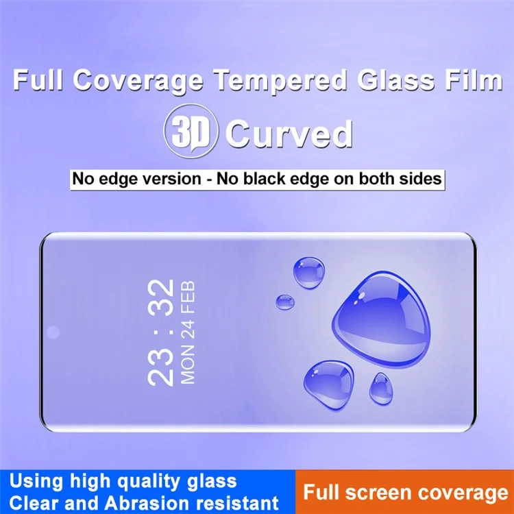 IMAK Per Honor X50 Pro 5G Protezione Schermo 3D Curva Anti-Esplosione Pellicola in Vetro Temperato