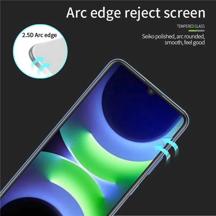 MOFI JK Tempered Glass Film Series-1 pour Huawei Enjoy 70z Protecteur d'écran Pleine Colle Pleine Couverture