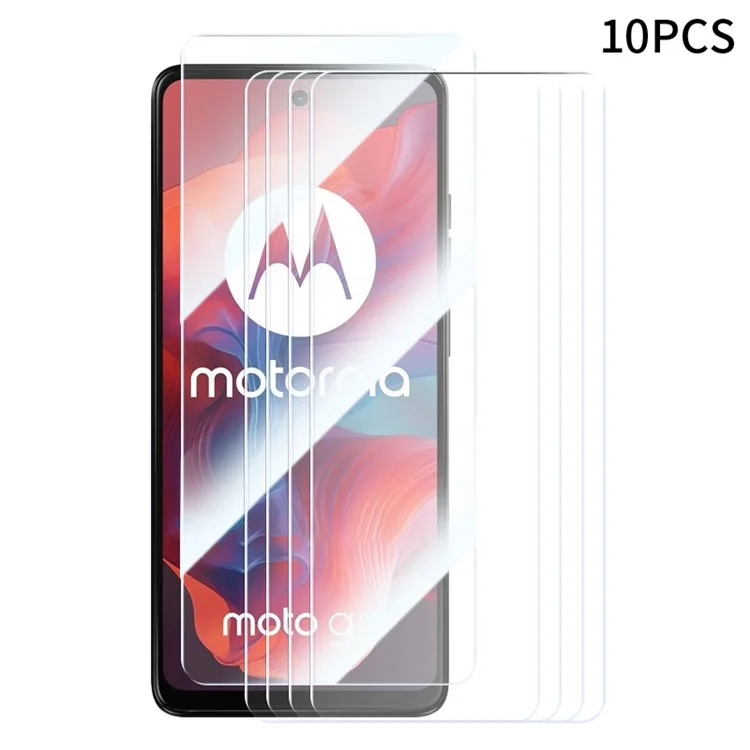 RURIHAI 10Pcs For Motorola Moto E14 4G / G04 4G / G04s 4G / G24 4G Protector de pantalla 2.5D Película resistente a los arañazos