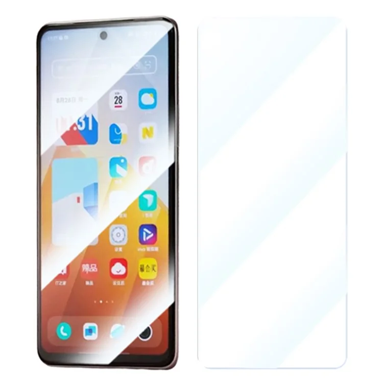 RURIHAI Pour vivo iQOO Z9 5G Protecteur d'écran 2,5D 9H Film en verre trempé Facile à installer