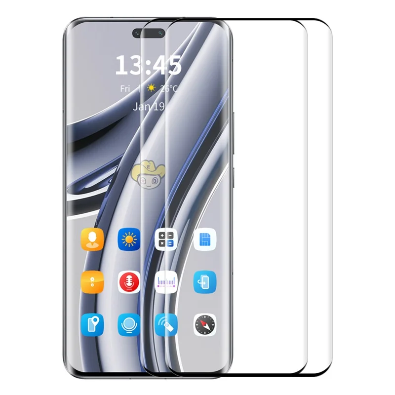 ENKAY HAT PRINCE 2PCS for Huawei nova 12 Pro 5G / 12 Ultra 5G Full Screen Protector 3D Curved Tempered Glass Support Fingerprint Unlock