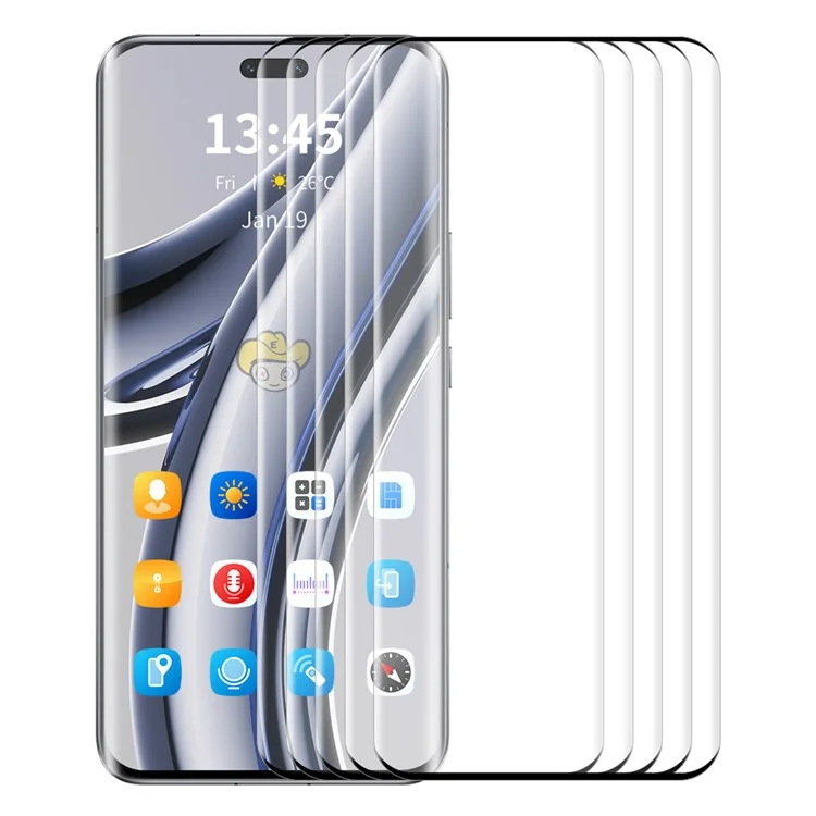 ENKAY HAT PRINCE 5PCS pour Huawei nova 12 Pro 5G / 12 Ultra 5G Protecteur d'écran Full Screen 3D Curved Tempered Glass Shield