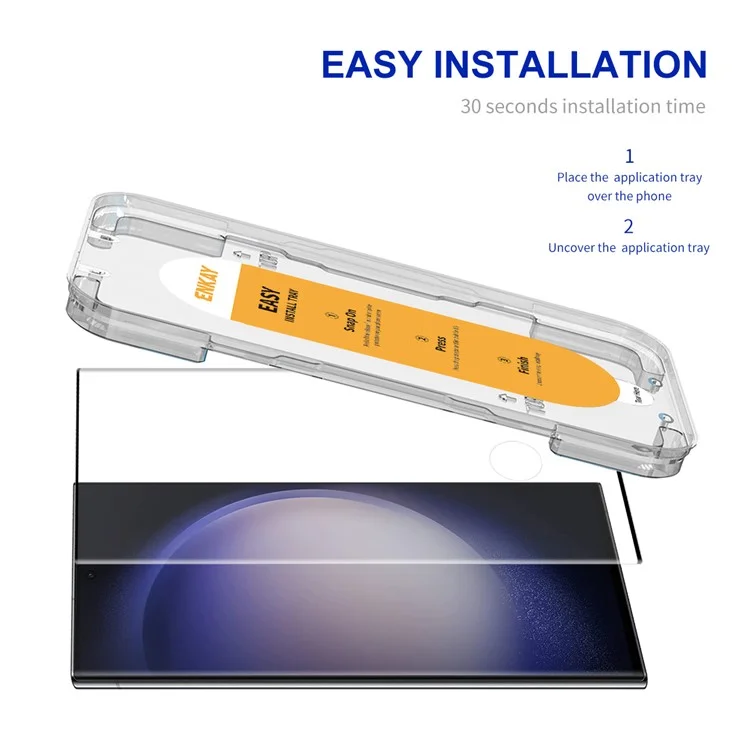 ENKAY HAT PRINCE Per Samsung Galaxy S23 Ultra Protezione Schermo in Vetro Temperato Facile da Installare