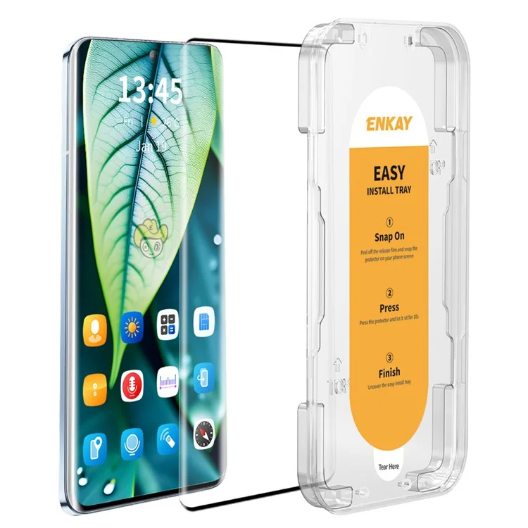 ENKAY HAT PRINCE per Oppo Find X7 Ultra Protezione dello schermo full screen 3D Hot Bending Curved Pellicola in vetro temperato