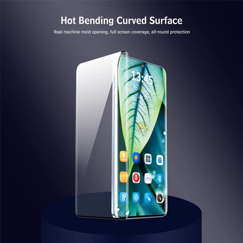 ENKAY HAT PRINCE For Oppo Find X7 5G Screen Protector Easy Installation 3D Curved Tempered Glass Support Fingerprint Unlock