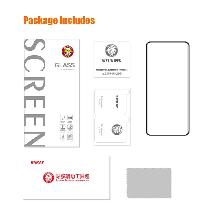 ENKAY HAT PRINCE Para OnePlus Ace 2 5G / Ace 2 Pro 5G Protetor de Tela HD Clear 3D Curved Screen Film