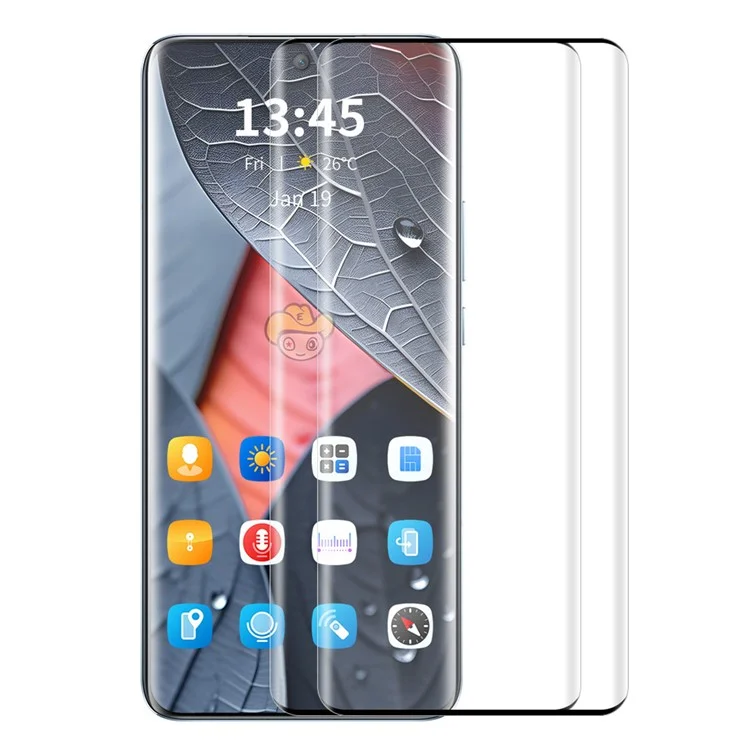 ENKAY HAT PRINCE 2PCS pour Oppo Find X6 Pro Protecteur d'écran en verre trempé 3D Coté incurvé Colle