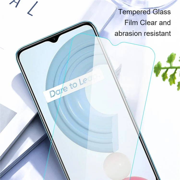 AMORUS Pour Realme 12 4G / 12+ 5G Protecteur d'écran Incassable 2,5D Film de verre haute teneur en aluminium et en silicium