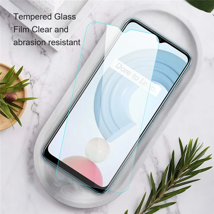 AMORUS Pour Realme 12 4G / 12+ 5G Protecteur d'écran Incassable 2,5D Film de verre haute teneur en aluminium et en silicium