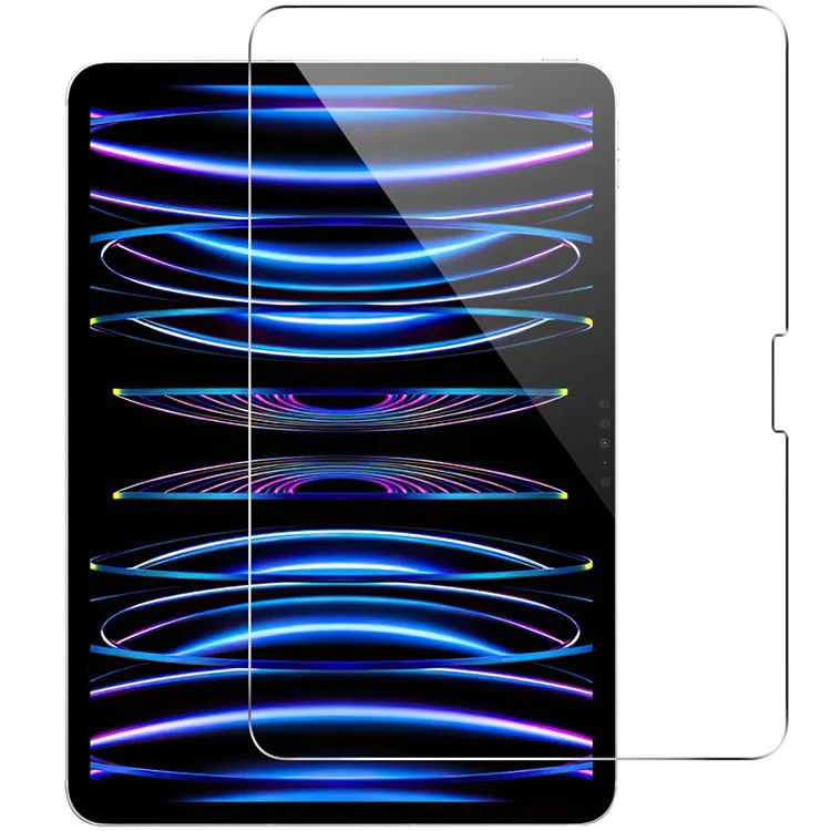 Pour Ipad Pro 12.9 (2024) Protecteur D'écran 2.5d Film de Verre Trempé de Bord Droit