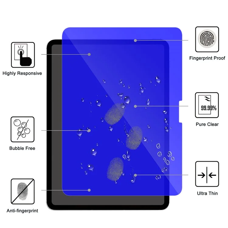 Para iPad Pro 11 (2024) Protetor de Tela de Vidro Temperado Bloqueio de Luz Azul Filme de Proteção de Tela
