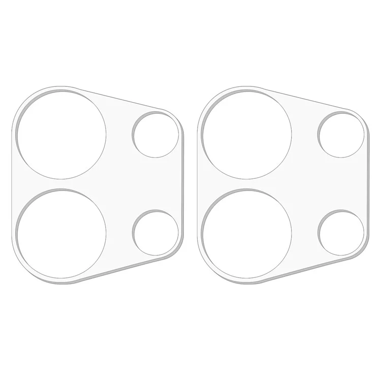 2 pièces pour Xiaomi Redmi Note 13 Pro 4G / Poco M6 Pro 4G Protecteur d'objectif de caméra Verre trempé Film de protection d'objectif