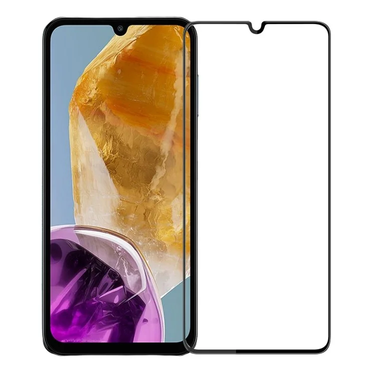 Pinwuyo JK 3D Gebogener, Geschmitterter Glasfilm-2 Für Samsung Galaxy M15 5G / F15 5G Vollbildschutzschutz