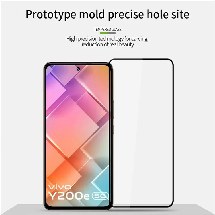 MOFI JK Tempered Glass Film Series-1 per vivo Y200e 5G Protezione Schermo Completa Adesivo Full HD Trasparente
