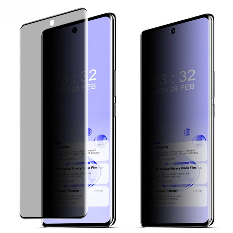 IMAK For vivo V30 5G / V30 Pro 5G Anti-peep Film 3D Curved Tempered Glass Screen Protector