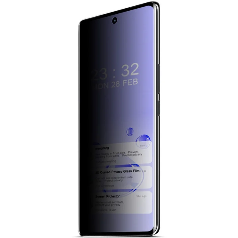 IMAK For vivo V30 5G / V30 Pro 5G Anti-peep Film 3D Curved Tempered Glass Screen Protector