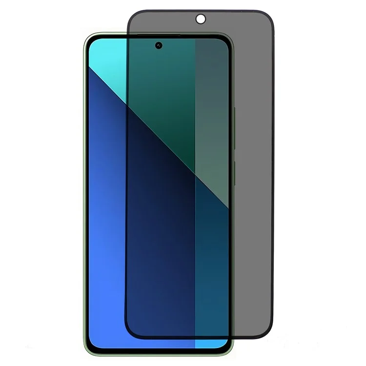 Protector de pantalla de privacidad para Xiaomi Redmi Note 13 4G / Note 13 Pro 4G / Poco M6 Pro 4G Silk Printing Tempered Glass Film