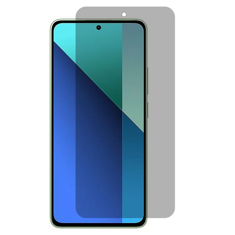 Per Xiaomi Redmi Note 13 4G/Note 13 Pro 4G/Poco M6 Pro 4G Anti-Peep Silk Printing Tempered Glass Screen Film (No Edge)