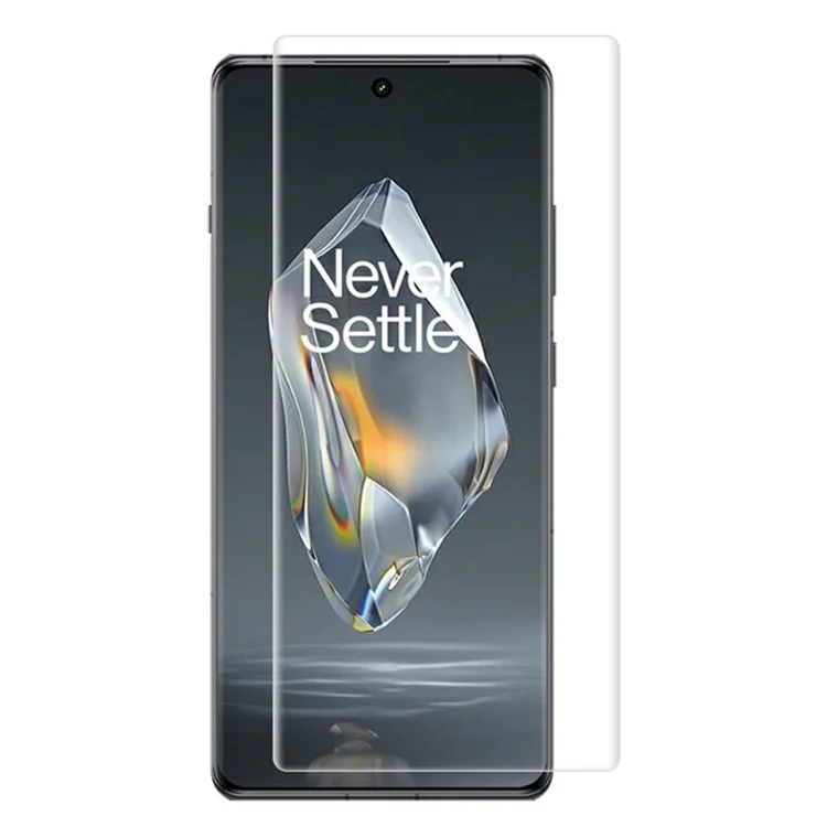 Rurihai Para o OnePlus Ace 3 5G / 12r 5g Protetor de Tela Cheia CSG Glass UV Liquid Film Suporte de Impressão Digital