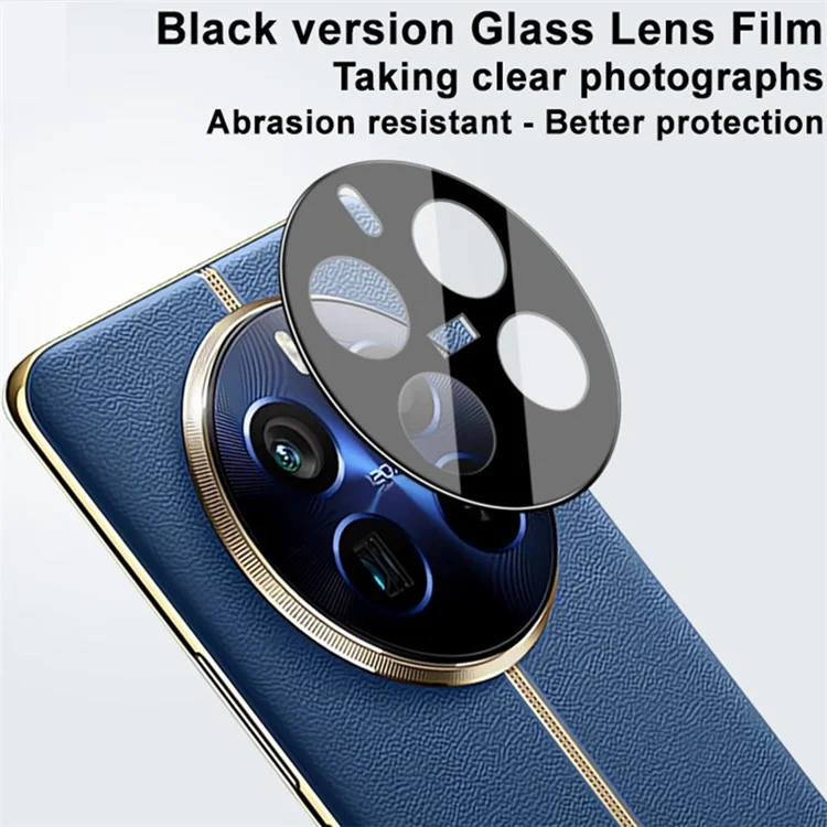 IMAK Für Realme 12 Pro 5G / 12 Pro+ 5G Gehärtetes Glas Linsenschutzfolie Ultra Klar Kameraobjektiv Schutz (Schwarze Version)