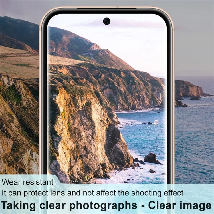 IMAK Pour Google Pixel 8a Lens Film Ultra Clear Tempered Glass Camera Lens Protector (Version Noire)