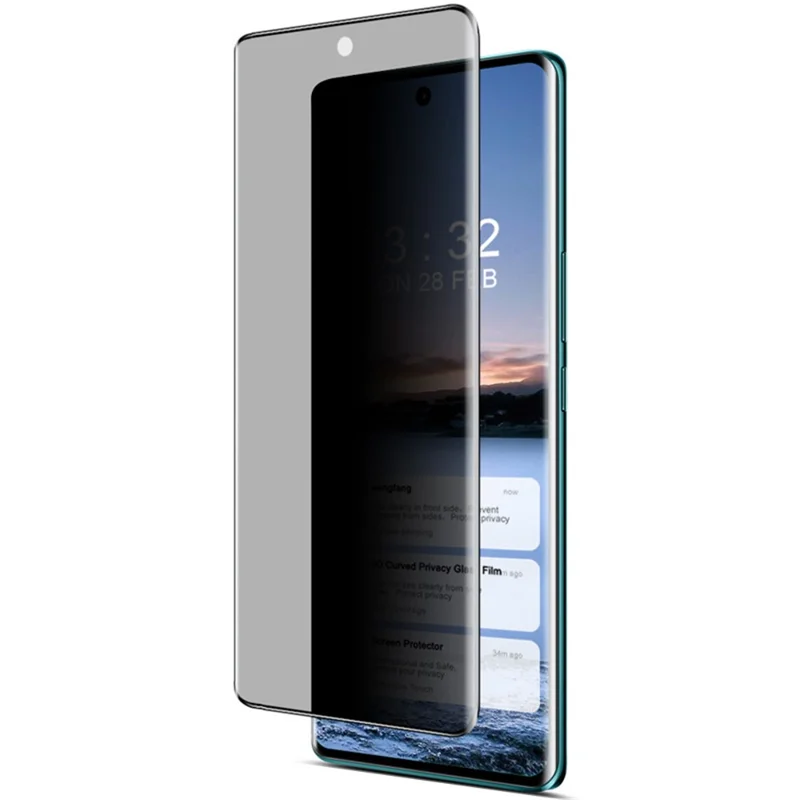 Imak Per Vivo V30 5g / V30 Pro 5G Film di Vetro Temperato Per la Protezione Della Privacy Anti-Spy Protector 3D