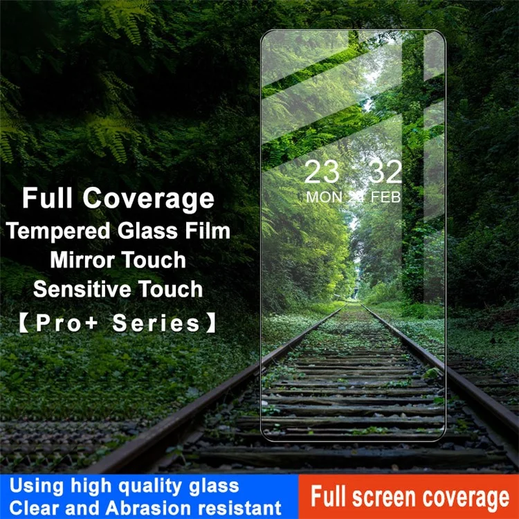 IMAK Pro+ Series For Realme 12 5G Tempered Glass Film 9H Full Cover Anti-Scratch Screen Protector