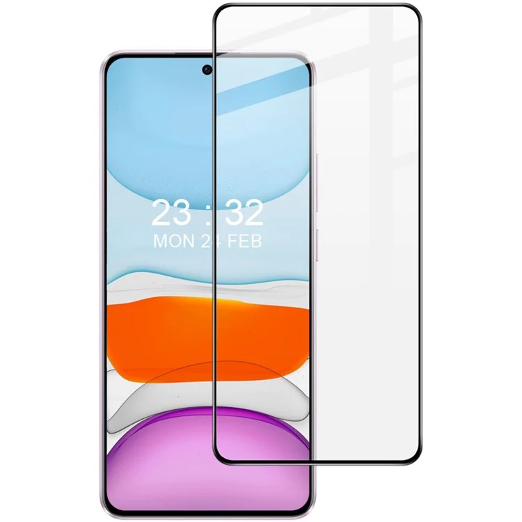 Serie Imak Pro+ Per Realme 12+ 5G 5G Slim-fit Temped Glass Protector 9H Cover Full Screen Film.