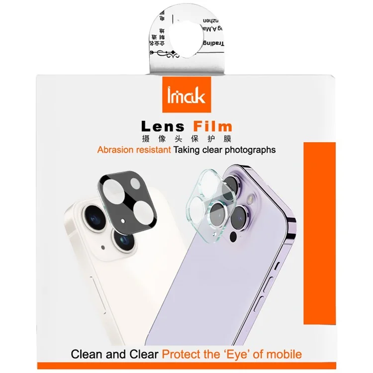 IMAK para Oppo Find X7 5G Película de cristal templado para lente Ultra Clear Camera Lens Protector (Versión negra)