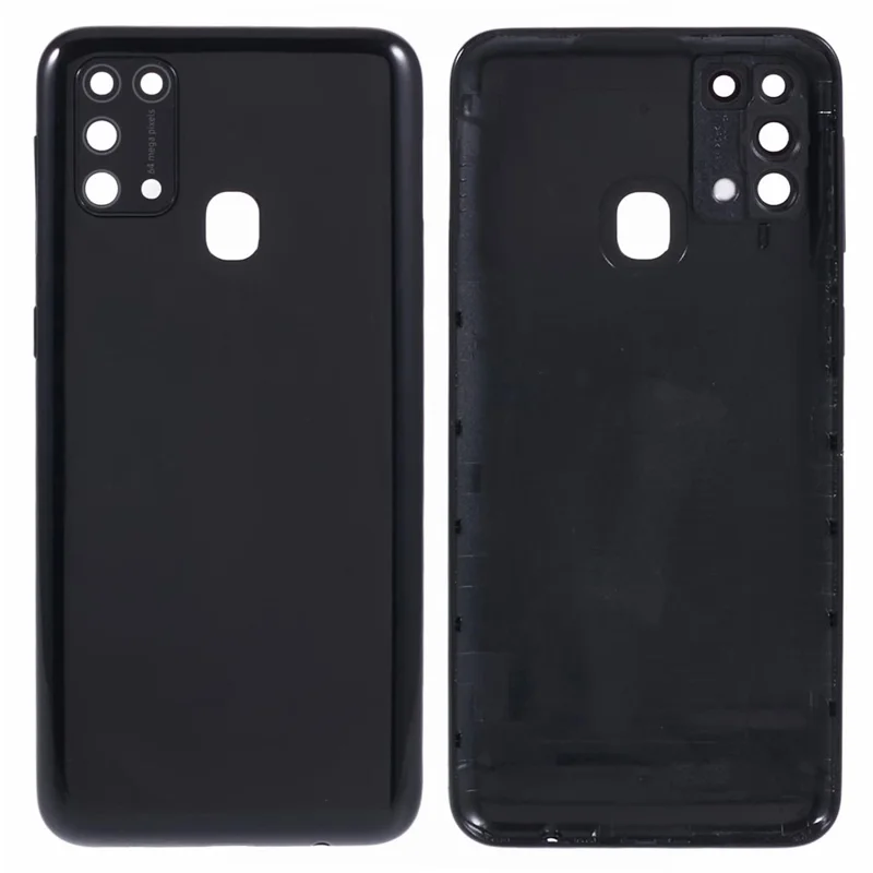 Per Samsung Galaxy M31 M315 OEM Battery Housing Cover Parte di riparazione + Coperchio dell'obiettivo della fotocamera - Nero