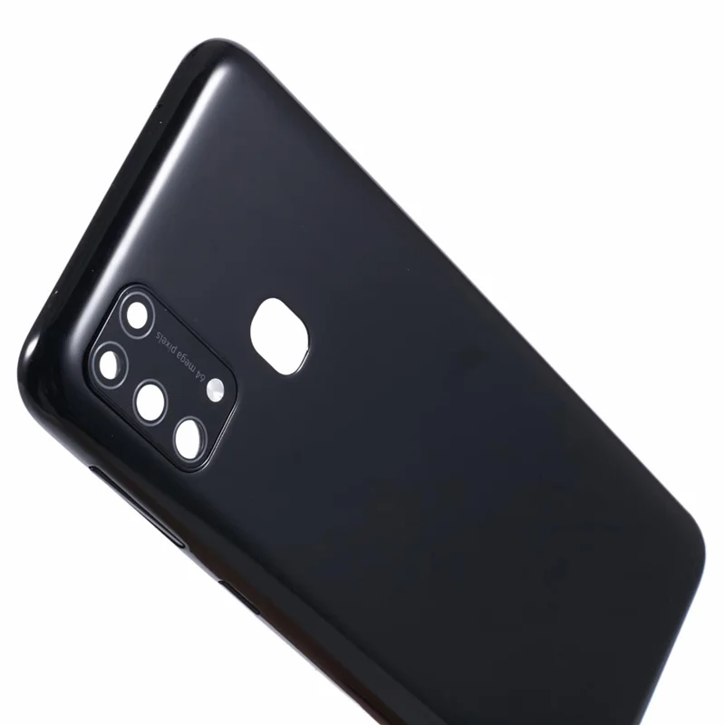 Per Samsung Galaxy M31 M315 OEM Battery Housing Cover Parte di riparazione + Coperchio dell'obiettivo della fotocamera - Nero