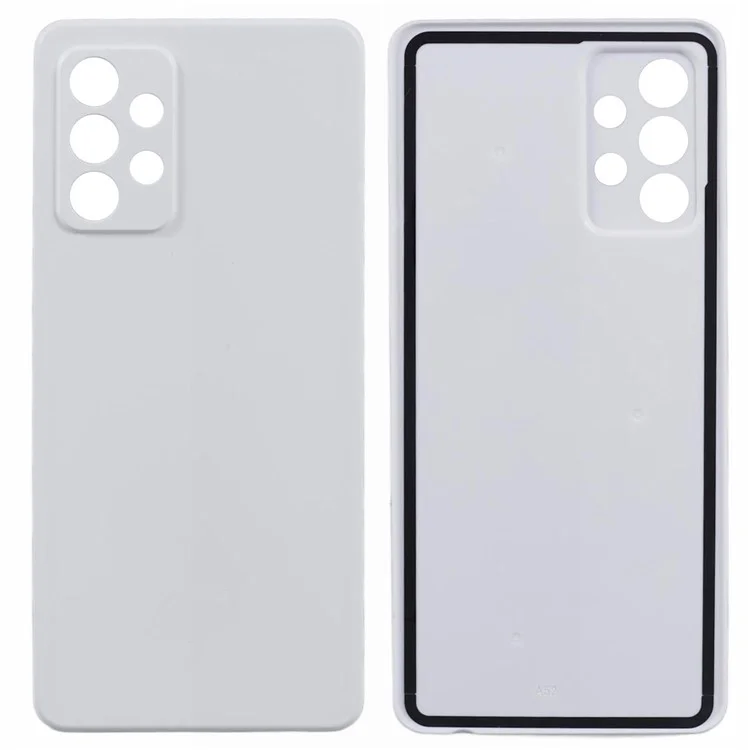 Pour Samsung Galaxy A52s 5G A528 / A52 5G A526 / A52 4G A525 Pièce de rechange du boîtier de la batterie arrière OEM - Blanc