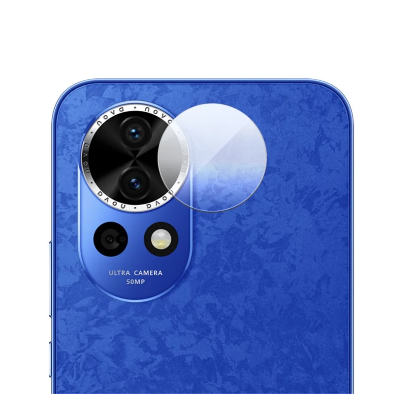 RURIHAI til Huawei nova 12 5G Klar Kameraobjektivbeskytter Højkvalitets aluminium-silicium glas Objektivfilm