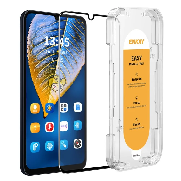 ENKAY HAT PRINCE Per Samsung Galaxy M32 (Versione Globale) 4G / M22 Pellicola Protettiva per Lo Schermo in Vetro di Alluminio e Silicio