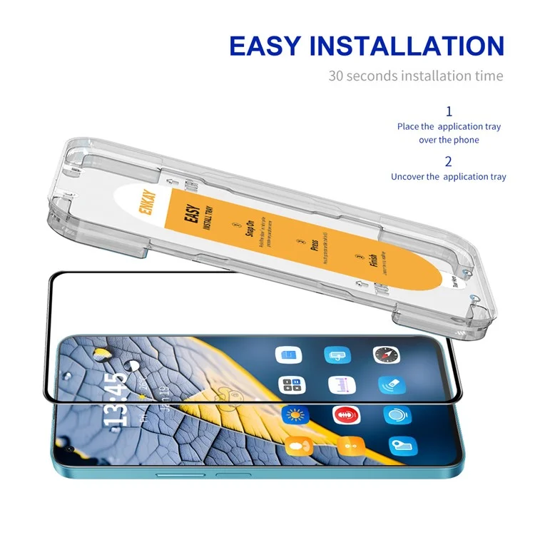ENKAY HAT PRINCE For Realme 8 / 8 Pro / 9 Pro 5G Screen Protector High Aluminium-silicon Glass Film Easy Installation Case-Friendly